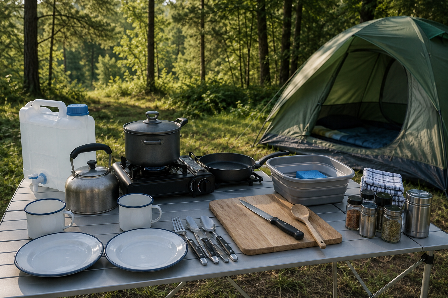 Campingküche – die komplette Packliste